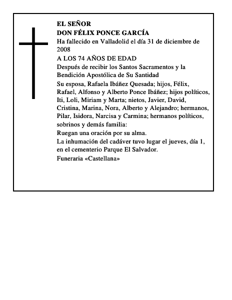DON FÉLIX PONCE GARCÍA