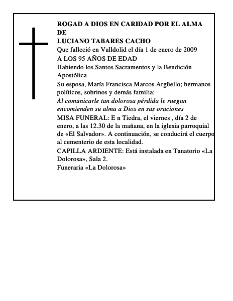 LUCIANO TABARES CACHO