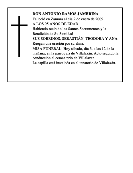 DON ANTONIO RAMOS JAMBRINA