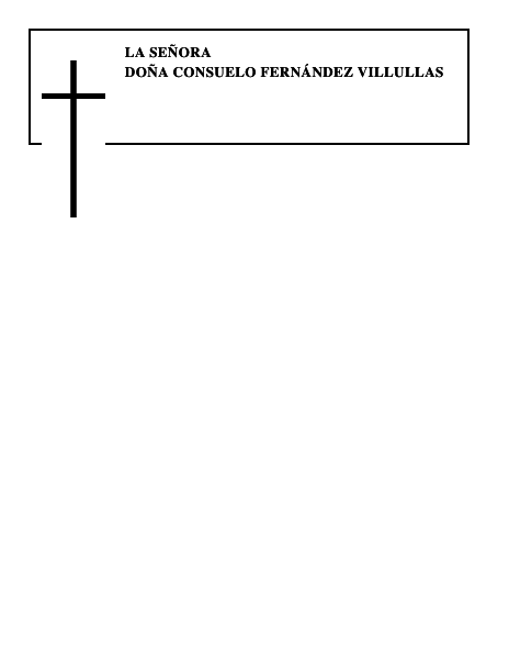 DOÑA CONSUELO FERNÁNDEZ VILLULLAS