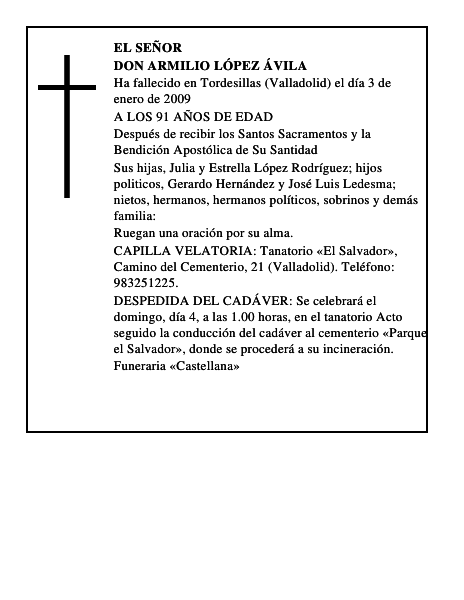 DON ARMILIO LÓPEZ ÁVILA