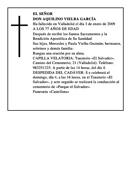 DON AQUILINO VIELBA GARCÍA