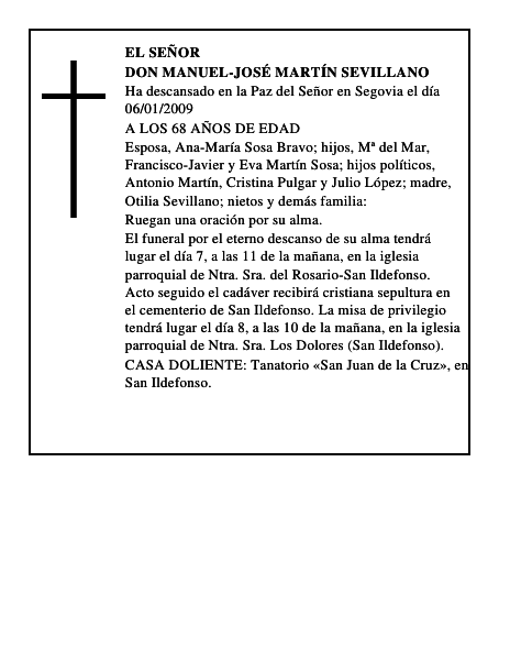 DON MANUEL-JOSÉ MARTÍN SEVILLANO