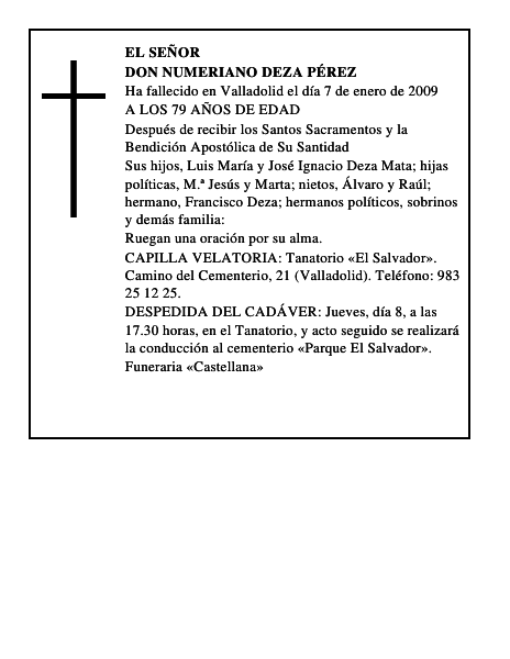 DON NUMERIANO DEZA PÉREZ