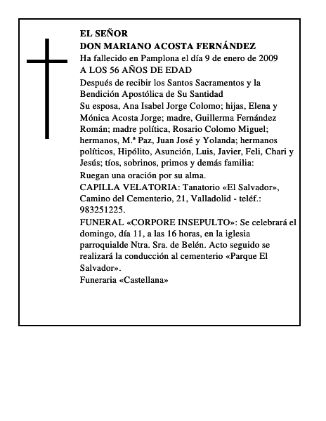 DON MARIANO ACOSTA FERNÁNDEZ