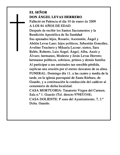 DON ÁNGEL LEVAS HERRERO