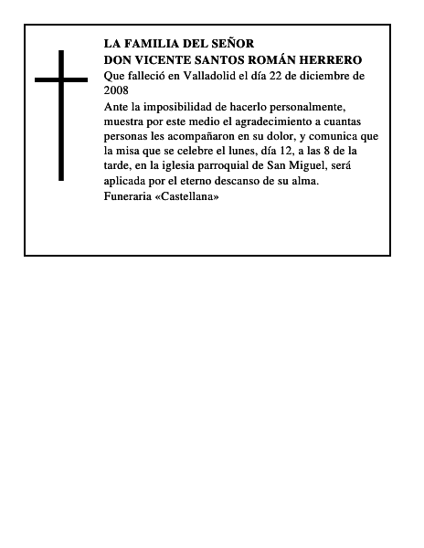 DON VICENTE SANTOS ROMÁN HERRERO