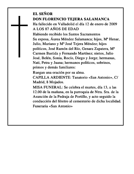 DON FLORENCIO TEJERA SALAMANCA