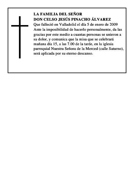 DON CELSO JESÚS PINACHO ÁLVAREZ