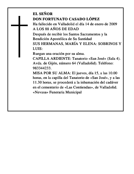 DON FORTUNATO CASADO LÓPEZ