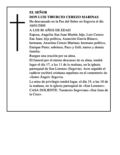 DON LUIS TIBURCIO CEREZO MARINAS