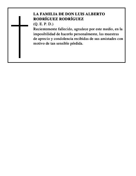 LA FAMILIA DE DON LUIS ALBERTO RODRÍGUEZ RODRÍGUEZ