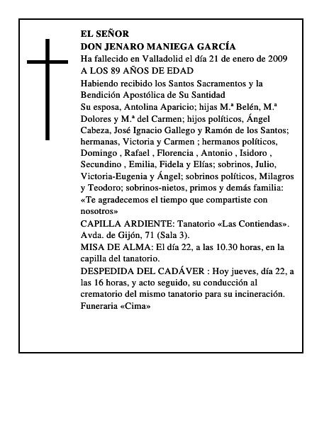 DON JENARO MANIEGA GARCÍA