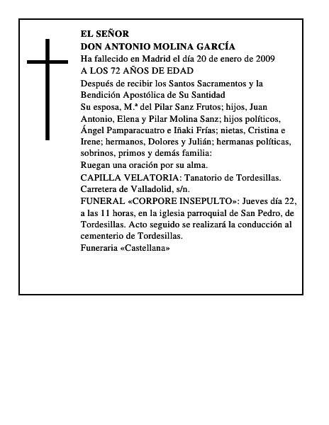 DON ANTONIO MOLINA GARCÍA