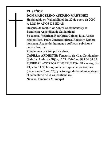 DON MARCELINO ASENSIO MARTÍNEZ