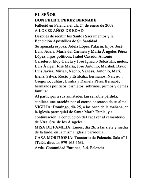DON FELIPE PÉREZ BERNABÉ