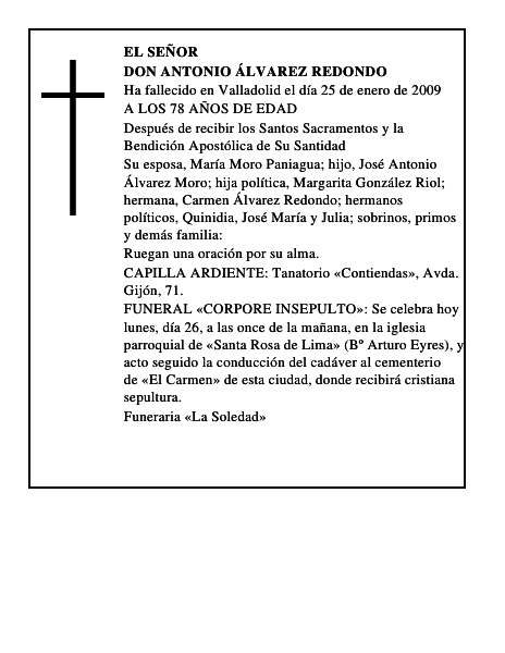 DON ANTONIO ÁLVAREZ REDONDO