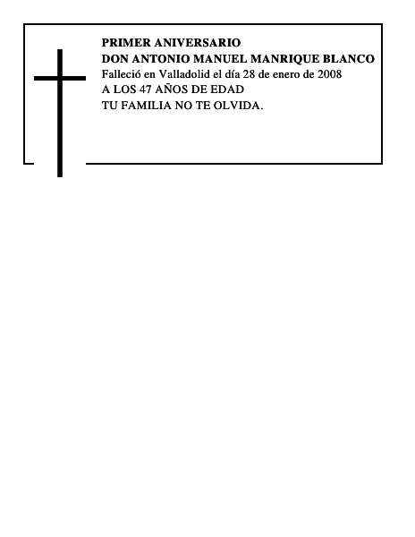 DON ANTONIO MANUEL MANRIQUE BLANCO
