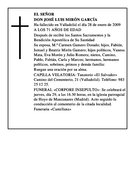 DON JOSÉ LUIS MIRÓN GARCÍA