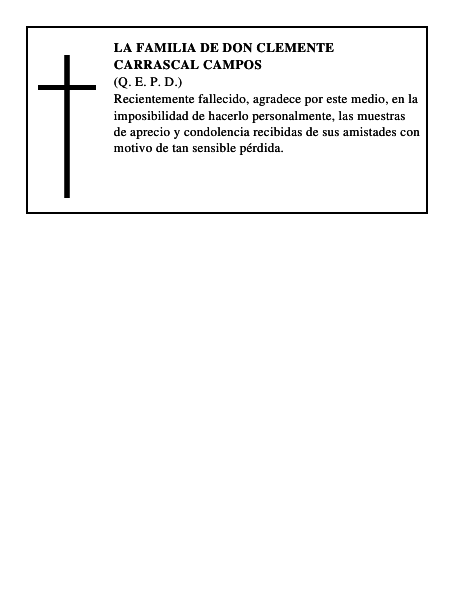 LA FAMILIA DE DON CLEMENTE CARRASCAL CAMPOS