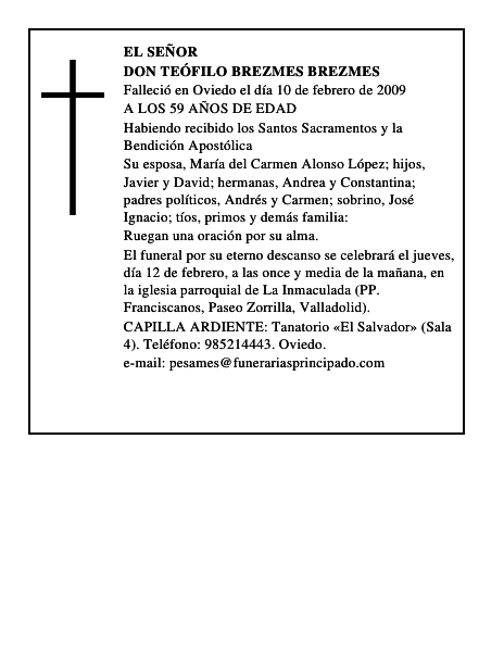 DON TEÓFILO BREZMES BREZMES