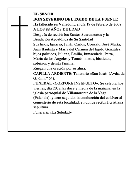 DON SEVERINO DEL EGIDO DE LA FUENTE