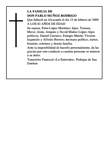DON PABLO MUÑOZ RODRIGO