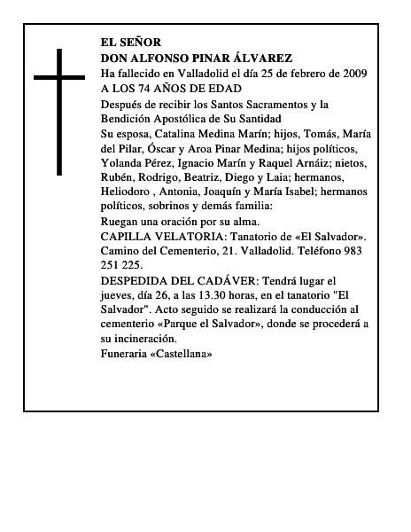 DON ALFONSO PINAR ÁLVAREZ