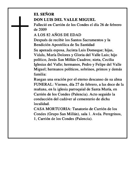 DON LUIS DEL VALLE MIGUEL