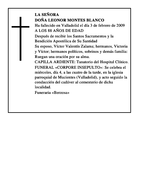 DOÑA LEONOR MONTES BLANCO