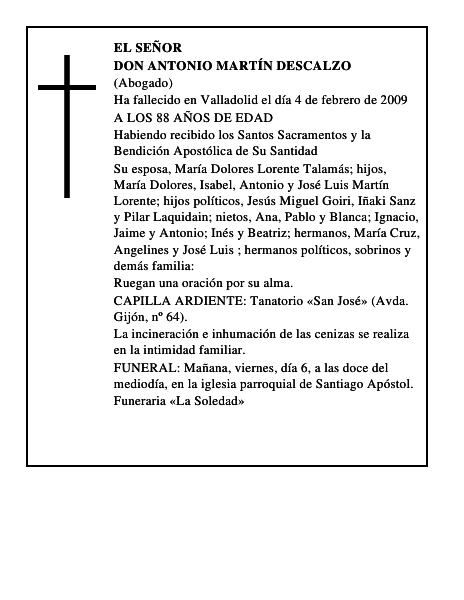 DON ANTONIO MARTÍN DESCALZO