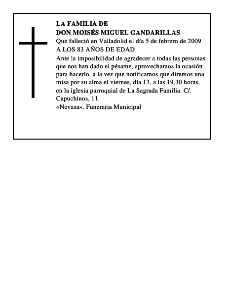 DON MOISÉS MIGUEL GANDARILLAS