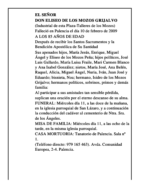 DON ELISEO DE LOS MOZOS GRIJALVO