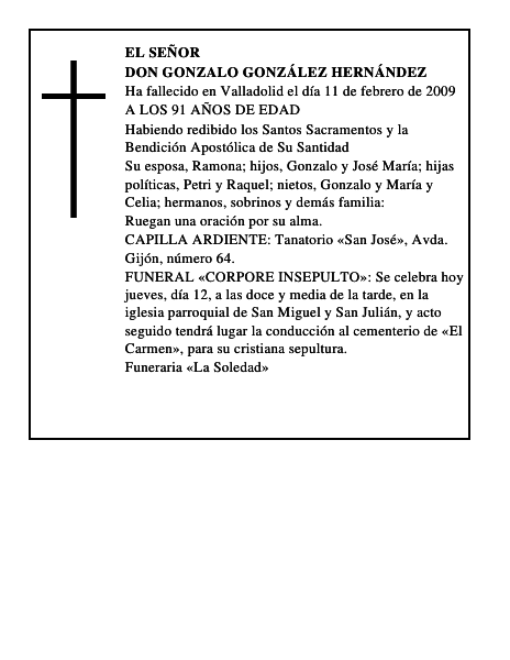 DON GONZALO GONZÁLEZ HERNÁNDEZ