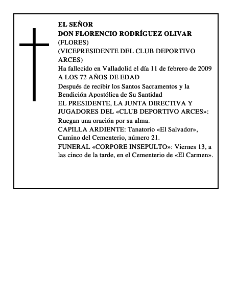 DON FLORENCIO RODRÍGUEZ OLIVAR