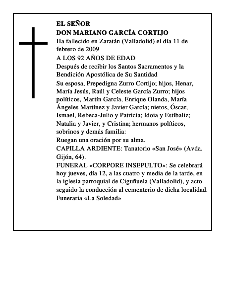 DON MARIANO GARCÍA CORTIJO