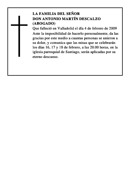 DON ANTONIO MARTÍN DESCALZO (ABOGADO)