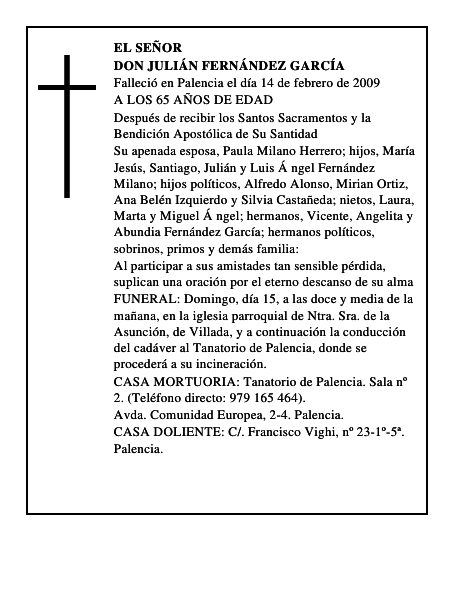 DON JULIÁN FERNÁNDEZ GARCÍA