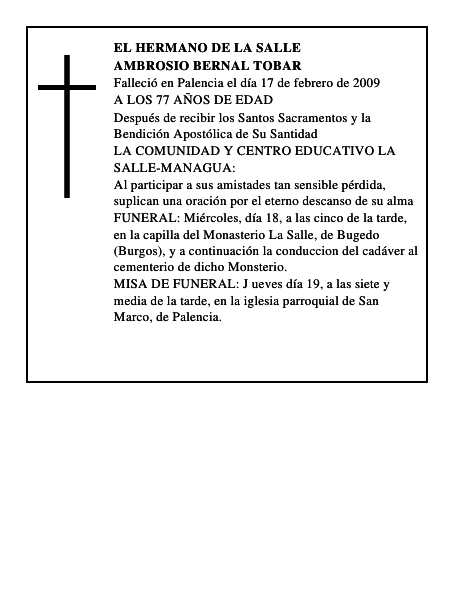 AMBROSIO BERNAL TOBAR