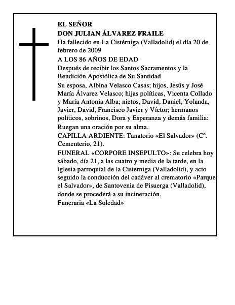 DON JULIAN ÁLVAREZ FRAILE