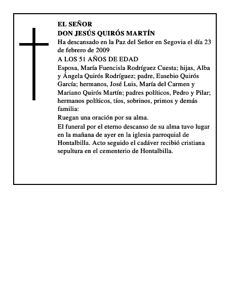 DON JESÚS QUIRÓS MARTÍN