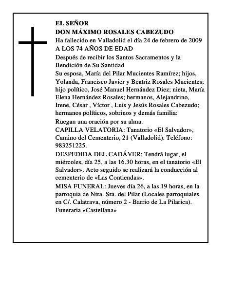 DON MÁXIMO ROSALES CABEZUDO