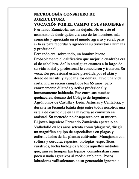 Vocación por el campo y sus hombres