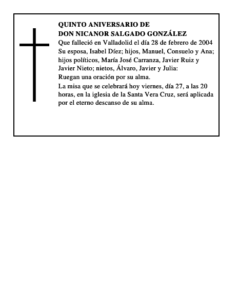 DON NICANOR SALGADO GONZÁLEZ