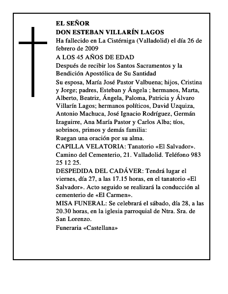 DON ESTEBAN VILLARÍN LAGOS