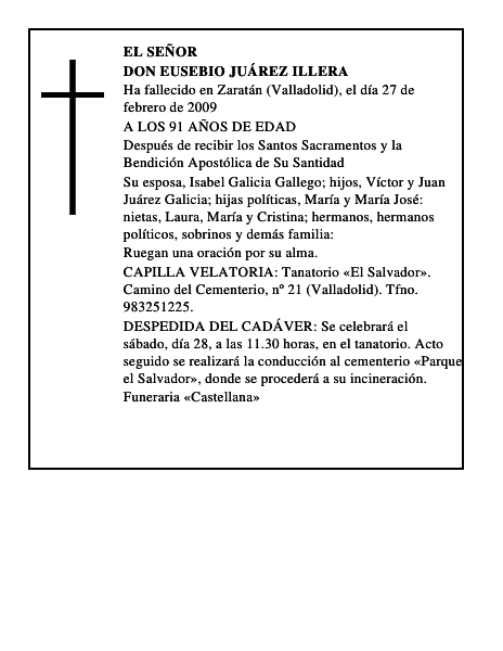 DON EUSEBIO JUÁREZ ILLERA