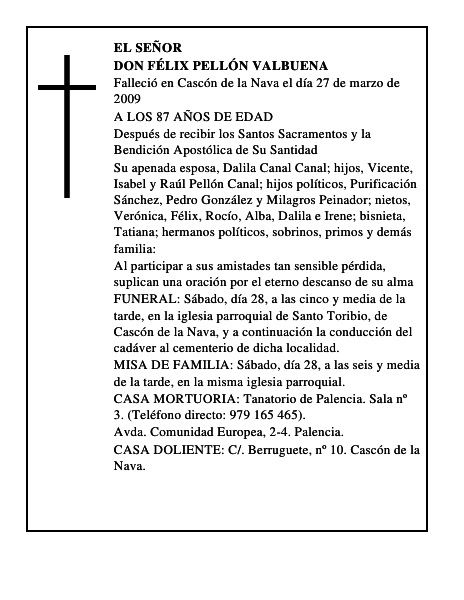 DON FÉLIX PELLÓN VALBUENA