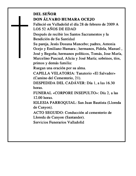 DON ALVARO HUMARA OCEJO