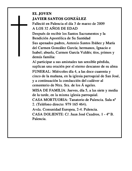 JAVIER SANTOS GONZÁLEZ