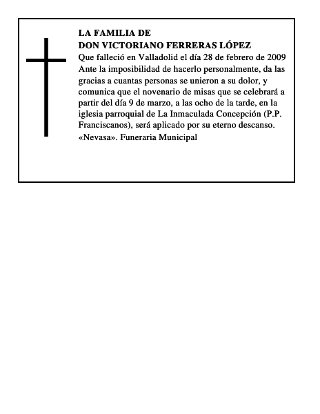 DON VICTORIANO FERRERAS LÓPEZ
